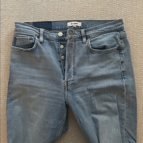 Re/Done 70s High Rise Comfort Stretch Stove Pipe - Picture 7 of 9